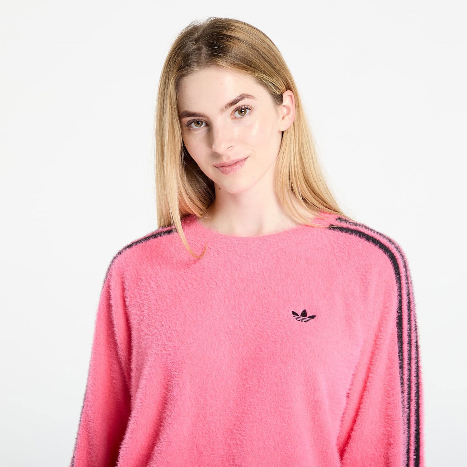 Sweater adidas Originals Adidas Adicolor Holiday Knit Sweatshirt Lyserød | JX7811, 1