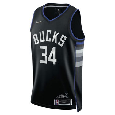 Jersey Nike Giannis Antetokounmpo Bucks Dri-FIT Jersey Sort | DH8058-010, 0