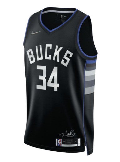 Jersey Nike Giannis Antetokounmpo Bucks Dri-FIT Jersey Sort | DH8058-010