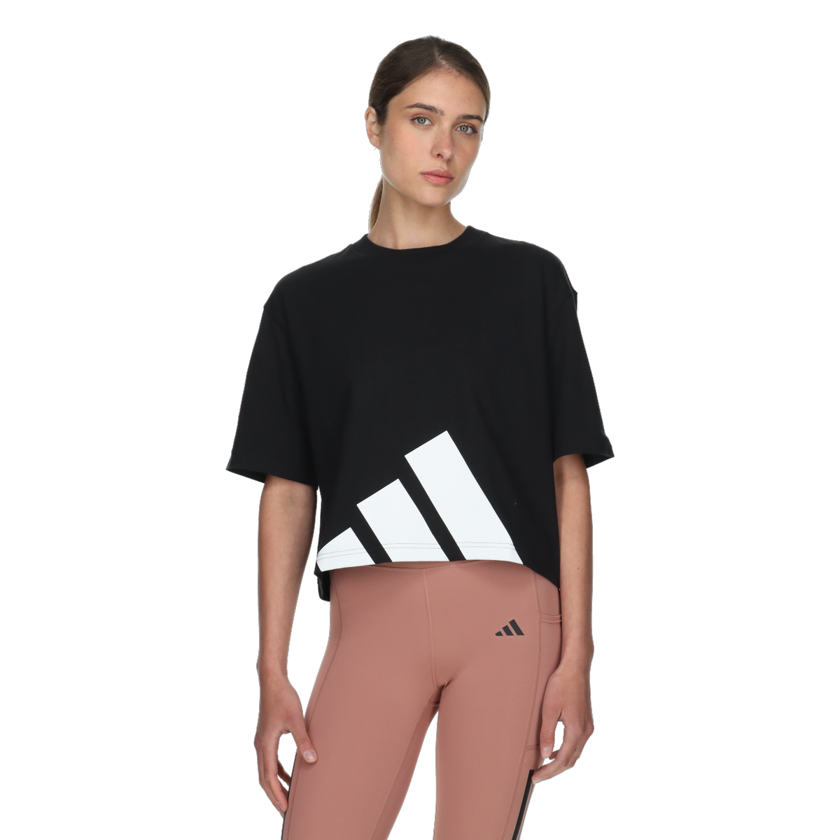Crop top adidas Originals Essentials Cropped T-Shirt with 3-Bar Logo Sort | JG8736, 0
