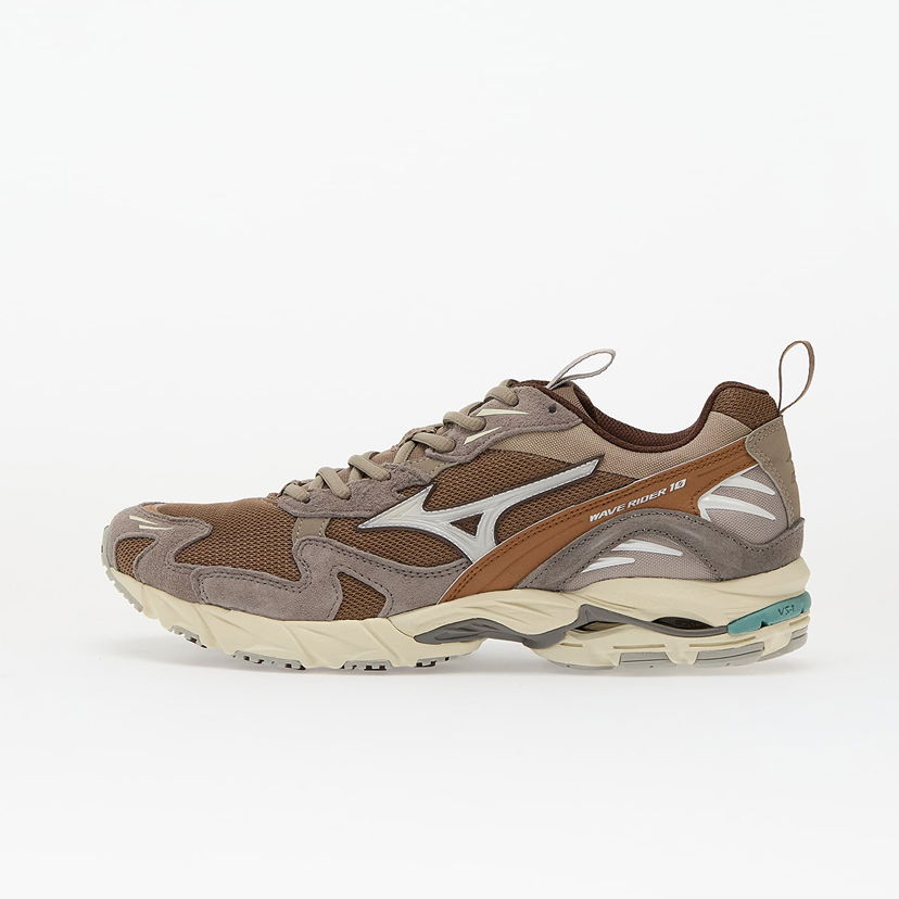 Sneakers og sko Mizuno Wave Rider 10 Fossil/ White/ Thrush Brun | D1GA247108