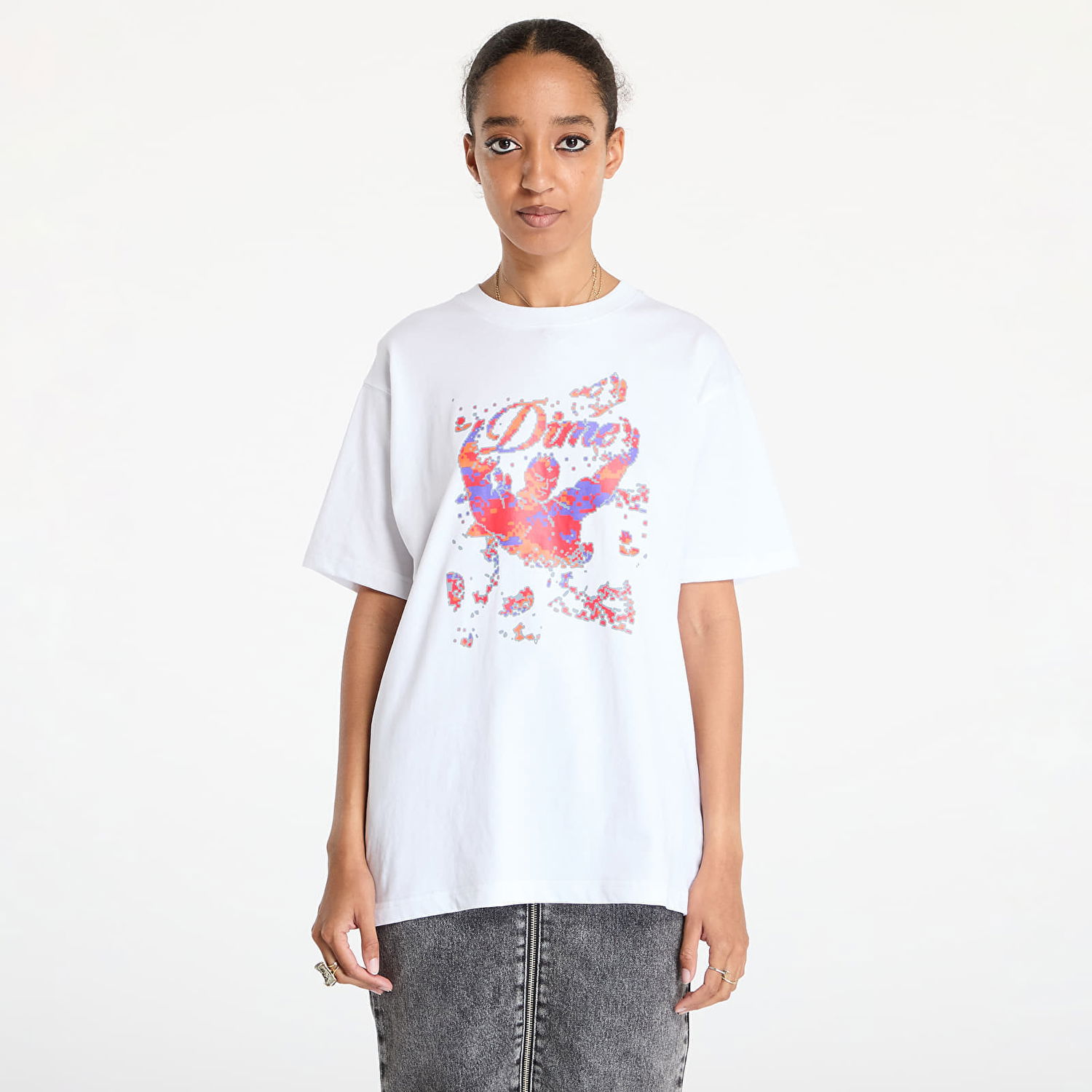 T-shirt Dime Genie T-Shirt UNISEX White L Hvid | DIMEFA2432WHT, 1