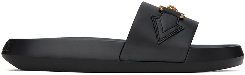 Sneakers og sko Versace Medusa Biggie Slides "Black" Sort | 1010628_DV46G, 0