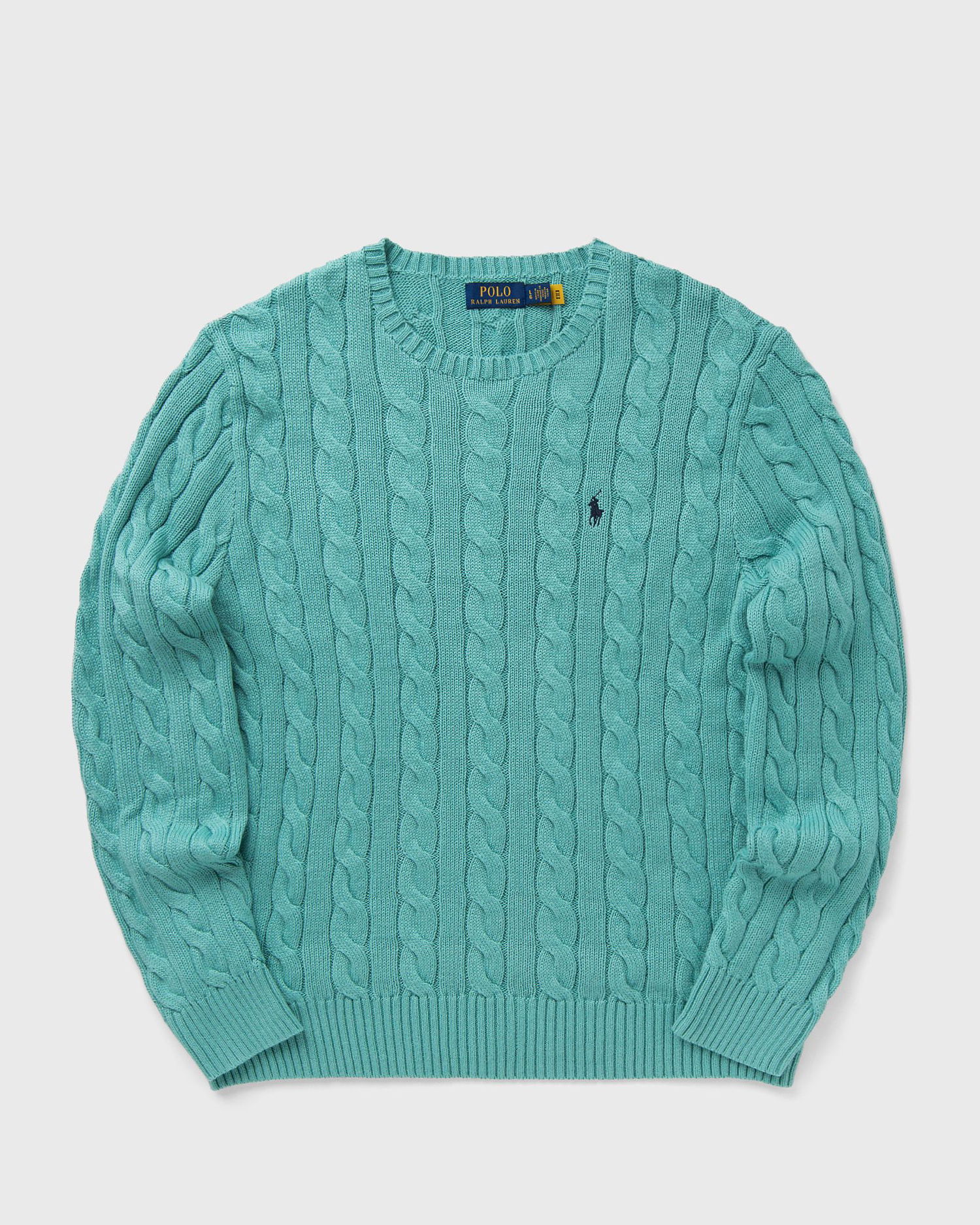 Sweater Polo by Ralph Lauren Cable Knit Pullover Grøn | 710775885511, 0