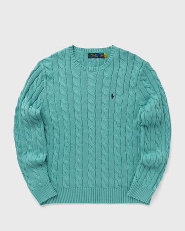 Sweater Polo by Ralph Lauren Cable Knit Pullover Grøn | 710775885511, 0