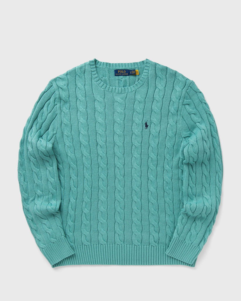 Sweater Polo by Ralph Lauren Cable Knit Pullover Grøn | 710775885511