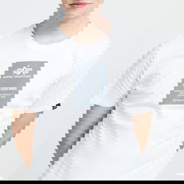 T-shirt Alpha Industries Reflective Label Tee Hvid | 126501 09, 2