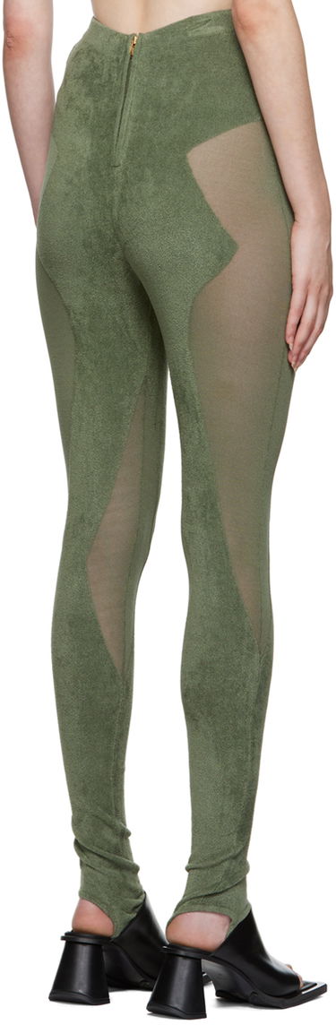 Leggings Dion Lee Chenille Leggings Grøn | C7128P22, 2