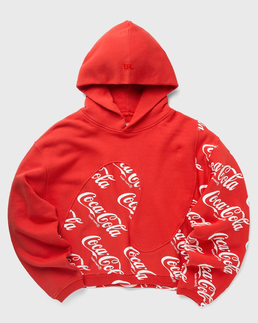 Sweatshirt ERL Swirl Logo Hoodie Rød | ERL08T024