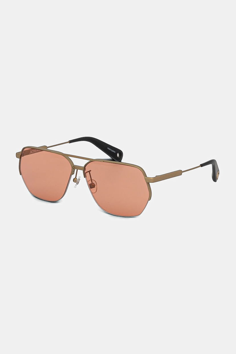 Solbriller Jacquemus Jacquemus Aviador Sunglasses Brun | JAC67C5SUN