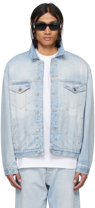Jakke VETEMENTS VTMNTS Embroidered Denim Jacket Blå | VL20JA560L, 0