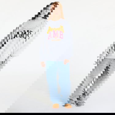 Sweatshirt Ambush Graphic Sweatshirt UNISEX Grey Melange/ Tap Shoe Grå | BMBA006F24FLE0020510, 5