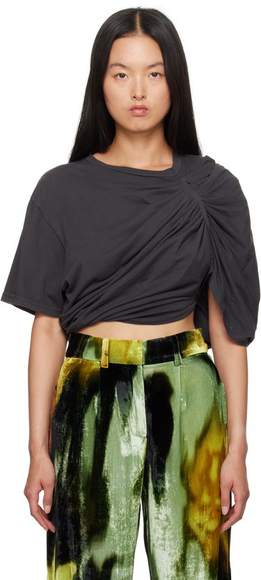 T-shirt Collina Strada Collina Strada Draped T-Shirt Sort | XX3395, 0