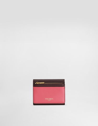 Tegnebog Dolce & Gabbana Dolce & Gabbana Calfskin Wallet with DG Logo Bourgogne | BI3338A9M758K384, 2