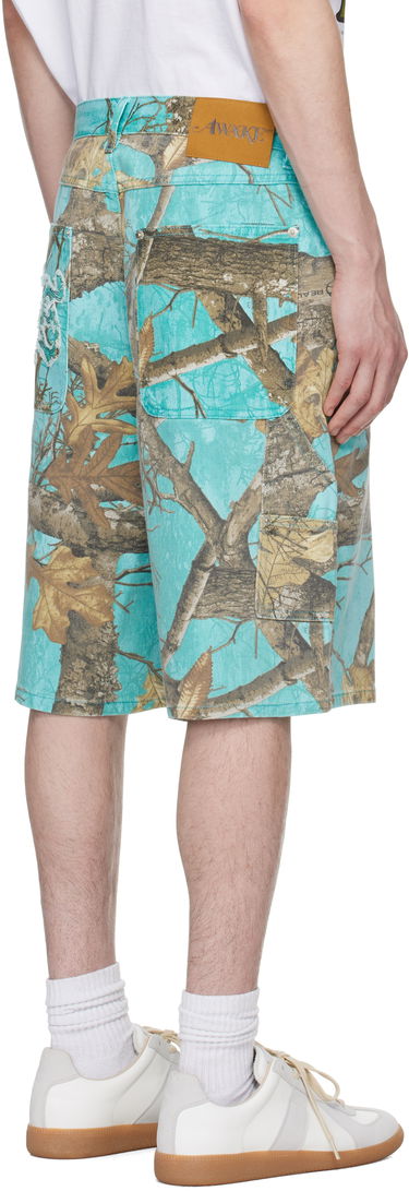 Shorts Awake NY Awake NY Frayed Painter Shorts Turkis | AWK-SP25-PA004, 2