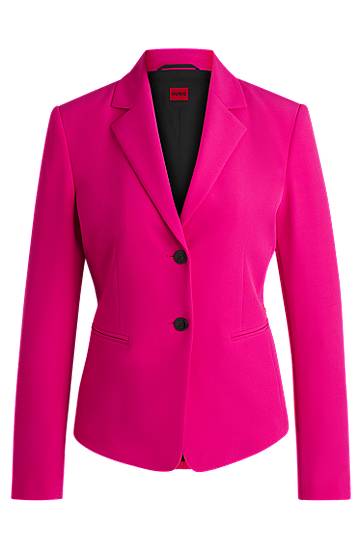 Jakke BOSS Slim-Fit Stretch Blazer Lyserød | 50539976