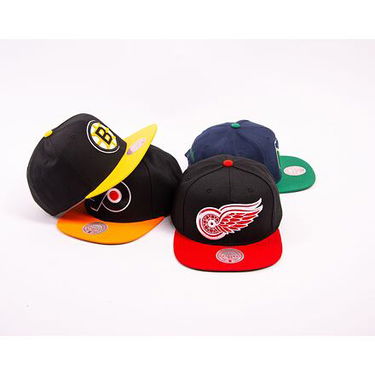 Kasket Mitchell & Ness Detroit Red Wings Two Tone Snapback Hat Rød | HHSS5367-DRWYYPPPBKRD, 2