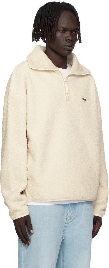 Sweatshirt Lacoste Lacoste High Zipped Neck Sweatshirt Beige | SH5500_XFJ, 1
