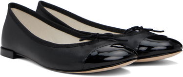 Tøj Repetto Repetto Flora Bi-Material Ballerina Flats Sort | V639VVEN, 3