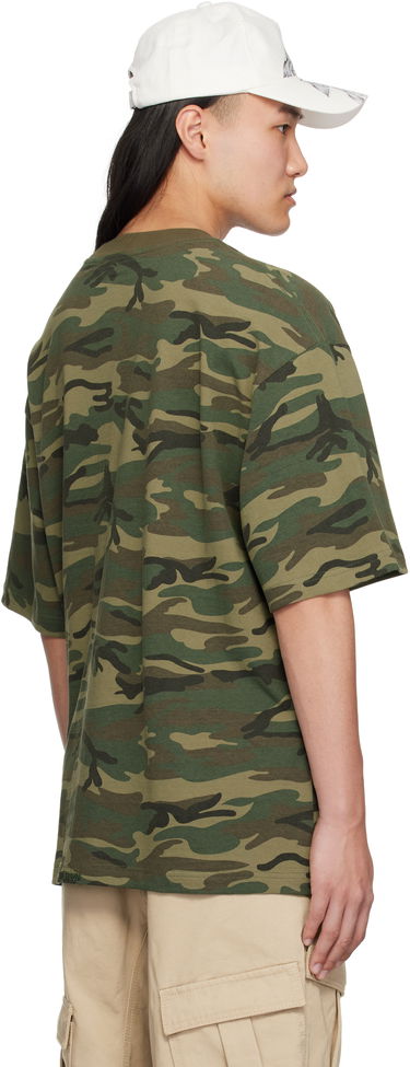 T-shirt We11done We11done Camo Sparkle Logo T-Shirt Grøn | WD-TT0-25-741-U-MX, 2