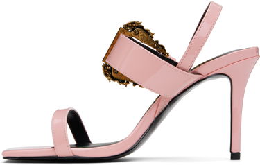 Sneakers og sko Versace Versace Jeans Couture Baroque Buckle Emily Heeled Sandals Lyserød | E78VA3S71_EZS190, 2