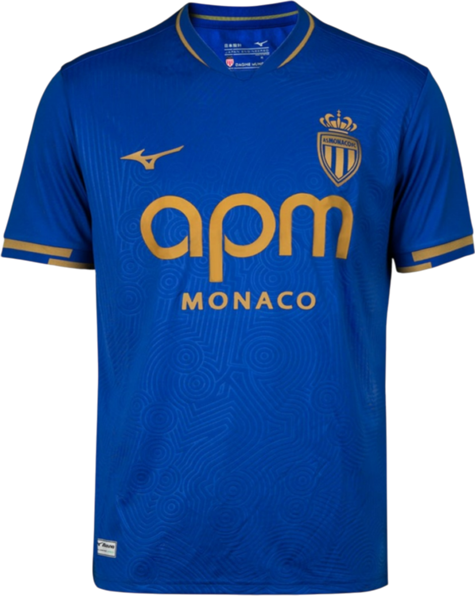 Jersey Mizuno Mizuno AS Monaco Away Jersey Blå | p2gacx77-12, 0