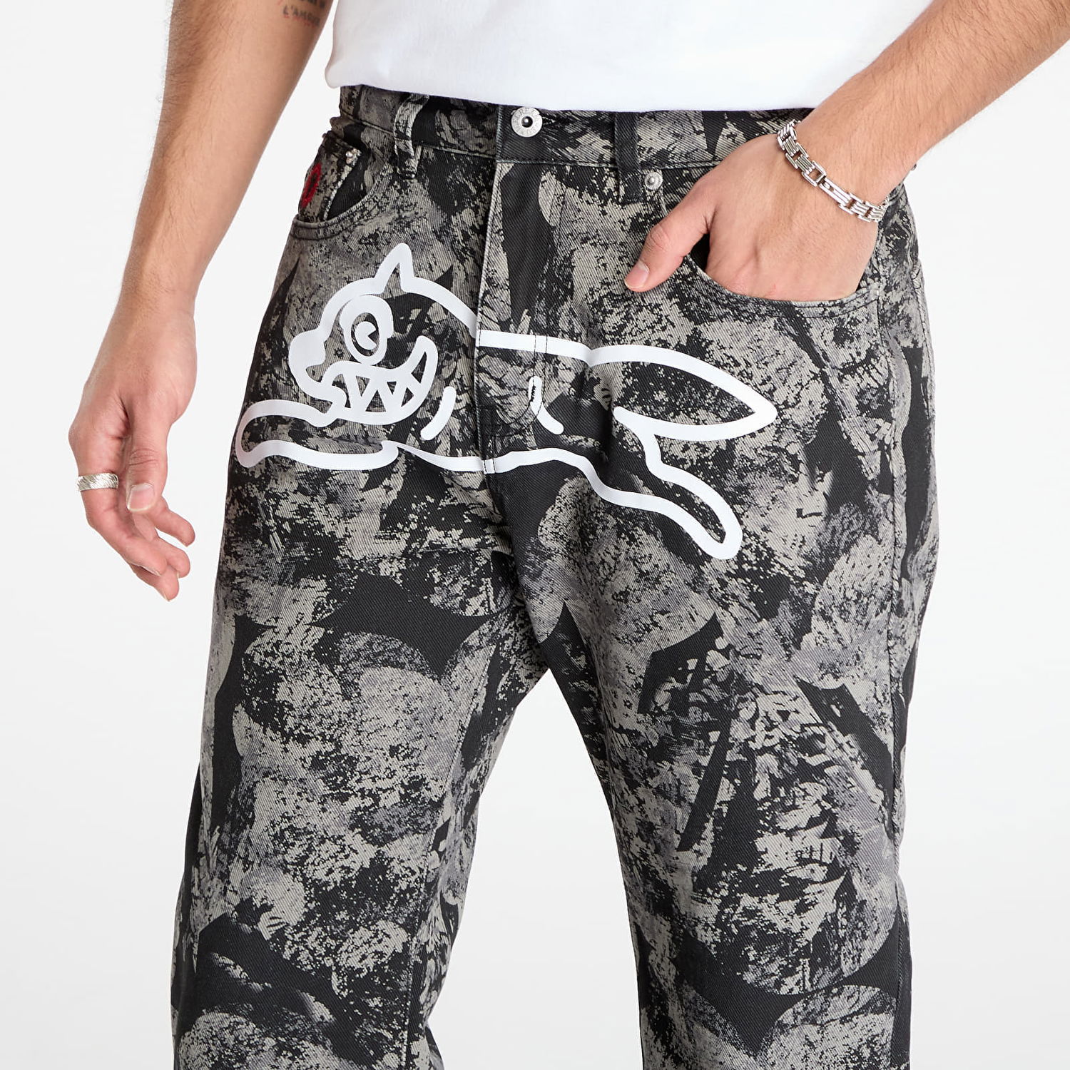 Jeans BILLIONAIRE BOYS CLUB Icecream Cone Stamp Denim Pants Sort | IC25450 Grey, 1