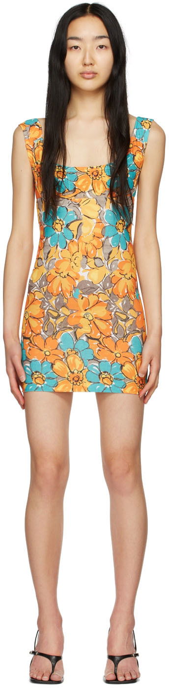 Kjole Miaou Miaou Vivi Floral Mini Dress Flerfarvet | 5022-CL-PFO-SCR, 0