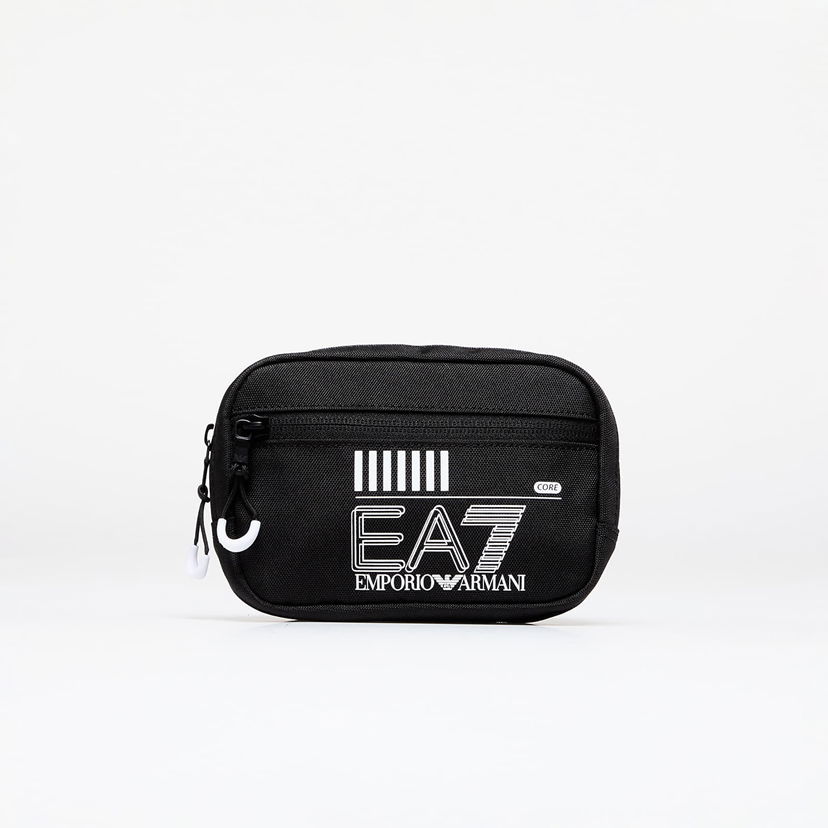 Skuldertaske Emporio Armani EA7 Unisex Small Pouch Bag Black/ White Logo Universal Sort | 245082CC94002021