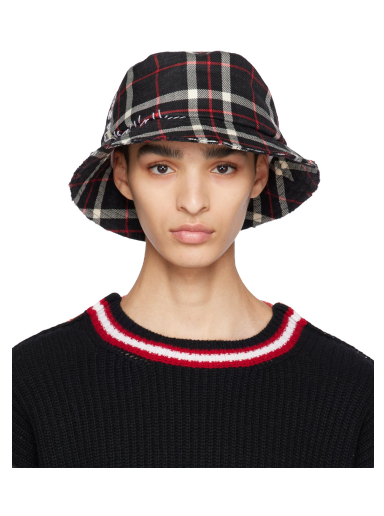 Hat Marni Black Tartan Bucket Hat Sort | CLZC0088SY USCU54