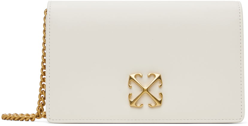 Håndtaske Off-White White Jitney 0.5 Bag Hvid | OWNR032C99LEA0010400