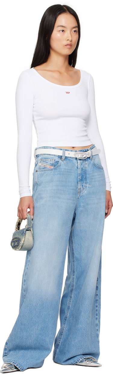Håndtaske Diesel Diesel 1DR XS Denim Shoulder Bag Blå | X08709 P6803, 3