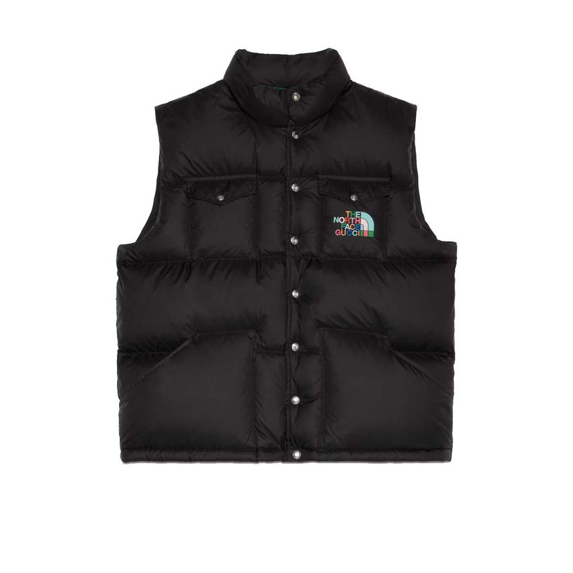Vest Gucci The North Face x Down Vest Black Sort | 670654 XAAEO 1000
