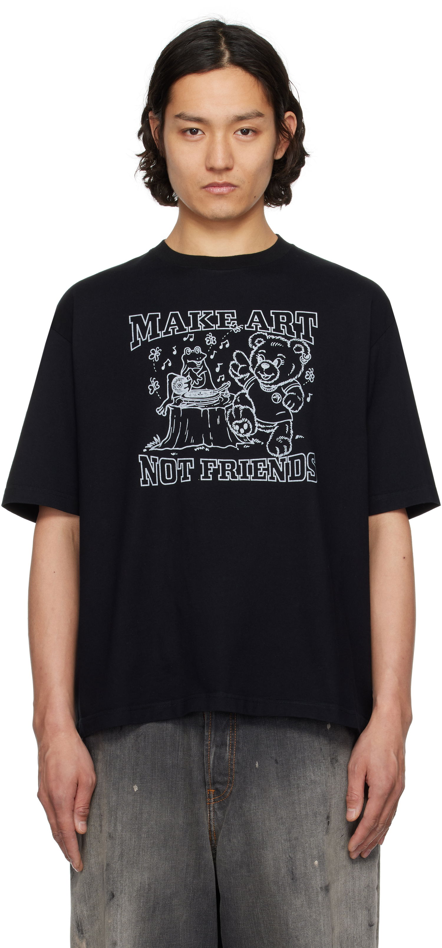 T-shirt Ambush AMBUSH 'Make Art' Graphic T-Shirt Sort | 12115328, 0