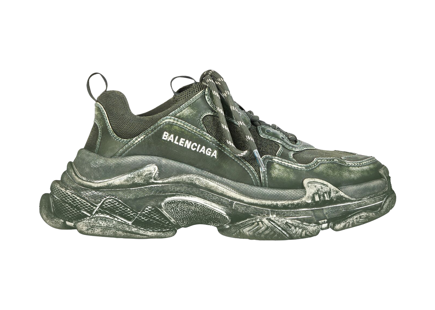 Sneakers og sko Balenciaga Triple S Faded Green Grøn | 536737W3CN33900, 0
