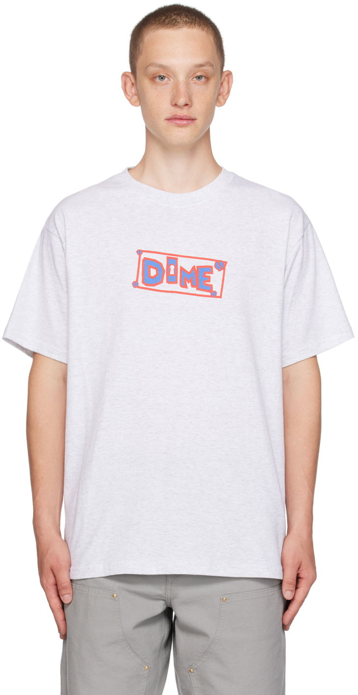 T-shirt Dime Key T-Shirt Grå | DIME23D1F26ASH, 0