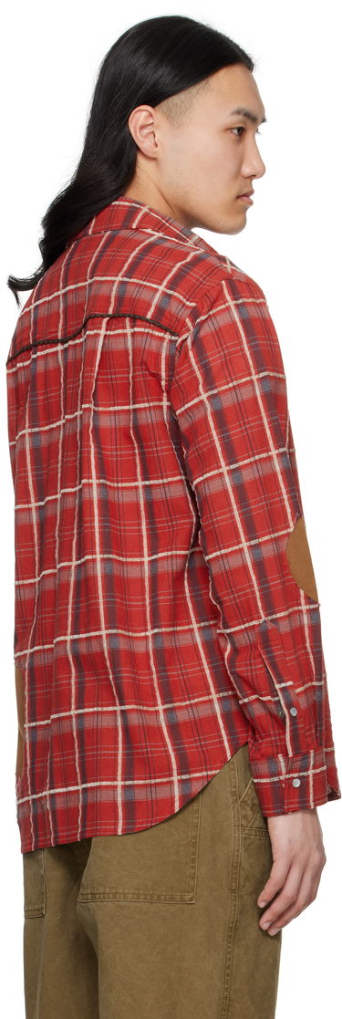 Skjorte Andersson Bell Andersson Bell Noah Patch Check Shirt Rød | atb1238m, 2