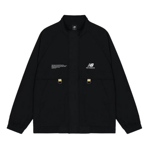 Vindjakke New Balance Men's Solid Color Pattern Jacket Sort | AMJ13362-BK, 0