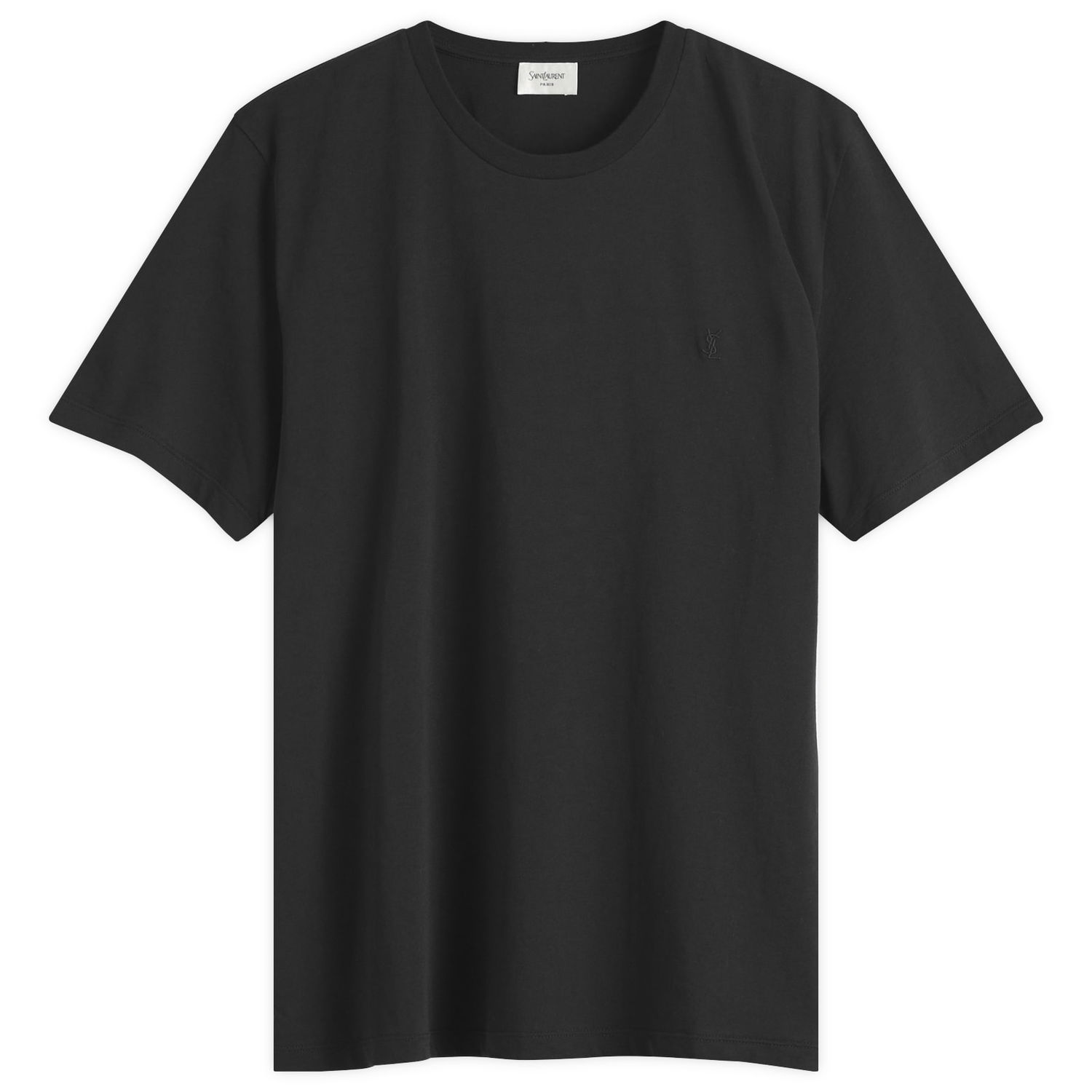 T-shirt Saint Laurent Washed Cotton T-Shirt, Size Large Sort | 819395-Y2ZJ2-1000, 1