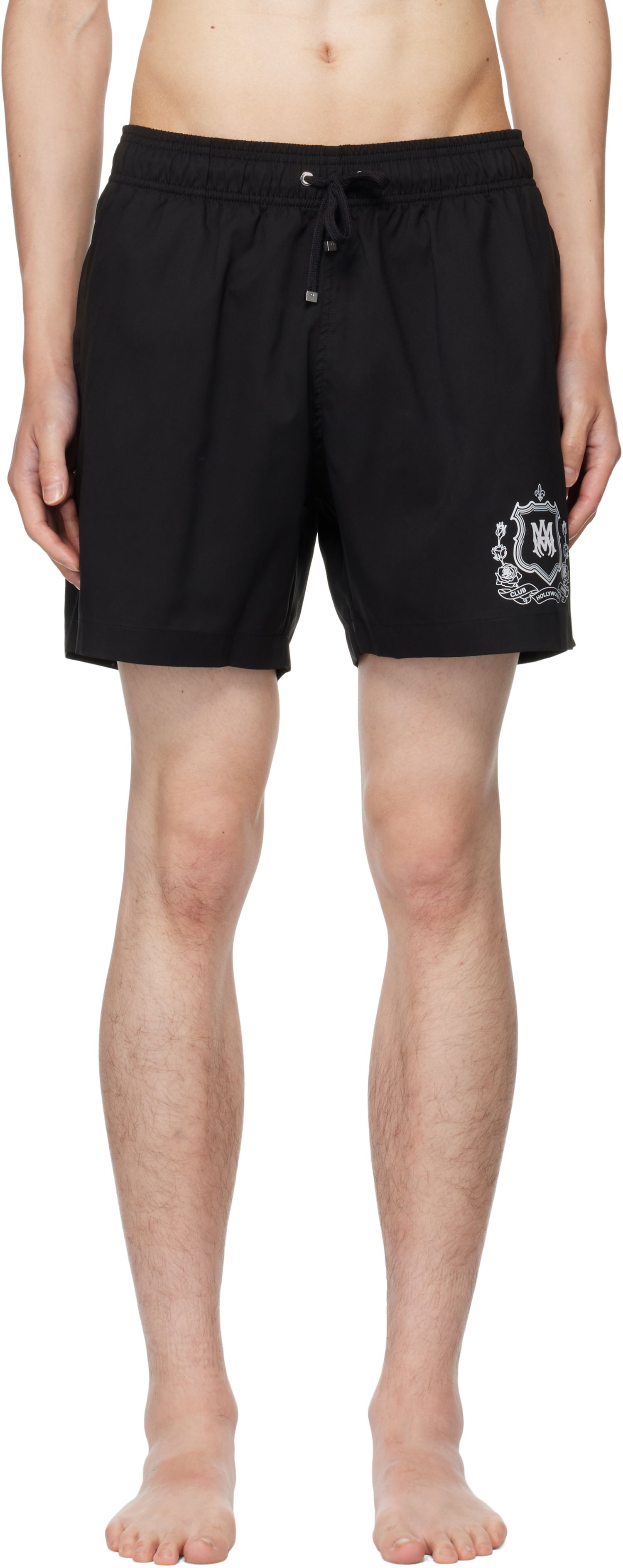 Badetøj AMIRI AMIRI 'Club AMIRI' Swim Shorts Sort | AMSWTK1046, 0