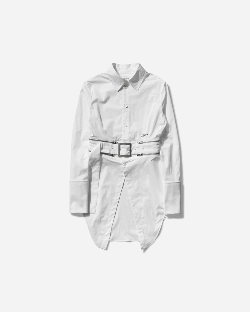 Skjorte Jean Paul Gaultier Belted Shirt Hvid | 25-33-F-CH087I-C071 01