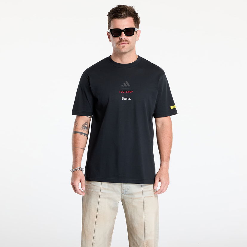 T-shirt adidas Performance Footshop x Sparta T-Shirt Sort | FTSHP_495