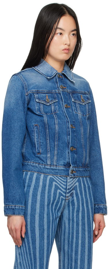 Jakke Jean Paul Gaultier Gaultier Printed Denim Jacket Blå | 24/25-U-VE040I-D013-5701, 1