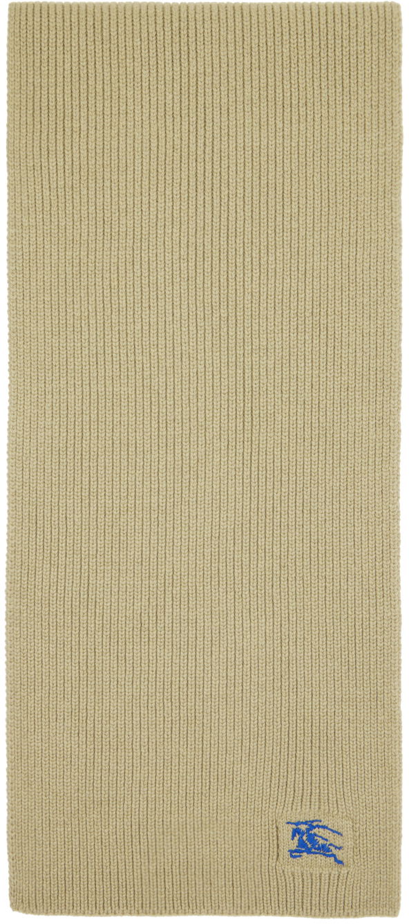 Tørklæde Burberry Ribbed Cashmere Scarf Taupe Beige | 8085772