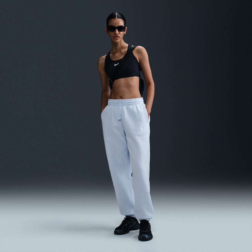 Joggingbukser Nike Sportswear Phoenix Fleece High-Waisted Loose Fit Pants Sort | FZ5996-423