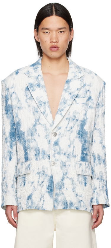 Jakke Feng Chen Wang Feng Chen Wang Printed Blazer Blå | FUS17JK13, 0
