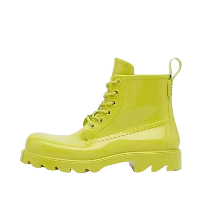 Sneakers og sko Bottega Veneta Stride Lace Up Ankle Boot Grøn | 676884V1AJ07278