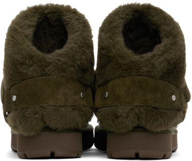 Sneakers og sko Burberry Burberry Shearling Chubby Boots Grøn | 8092544, 1