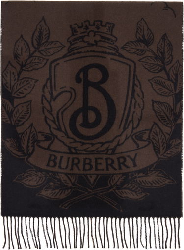 Tørklæde Burberry Reversible Knight Scarf Brun | 8112978, 0