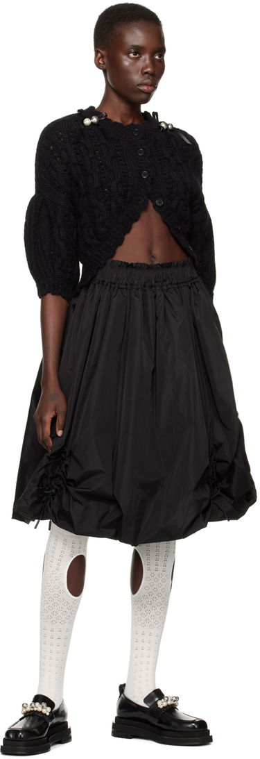 Tøj Simone Rocha Simone Rocha Bell Charm Heart Toe Platform Loafers Sort | LOF1B 0740, 4